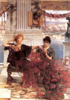 Los grilletes enjoyados del amor. Lienzo de Alma Tadema