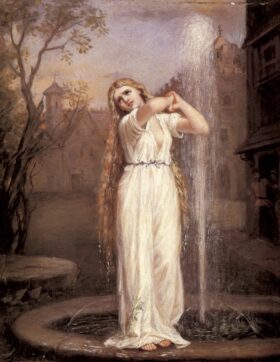 Ondina. Lienzo de J.W. Waterhouse (1849-1917)