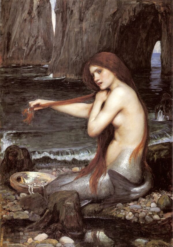 Mermaid. Canvas by J.W. Waterhouse (1849-1917)