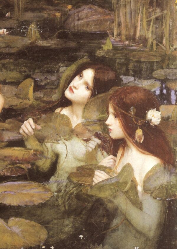 Nymphs (Fragment). Canvas by J.W. Waterhouse (1849-1917)