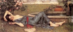 Dulce verano. Lienzo de J.W. Waterhouse (1849-1917)