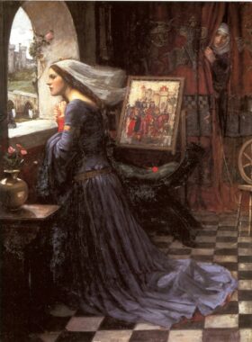 Rosamund. Lienzo de J.W. Waterhouse (1849-1917)