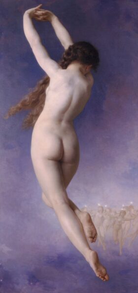 El objeto perdido. Lienzo de Adolphe Bouguereau (1825-1905)