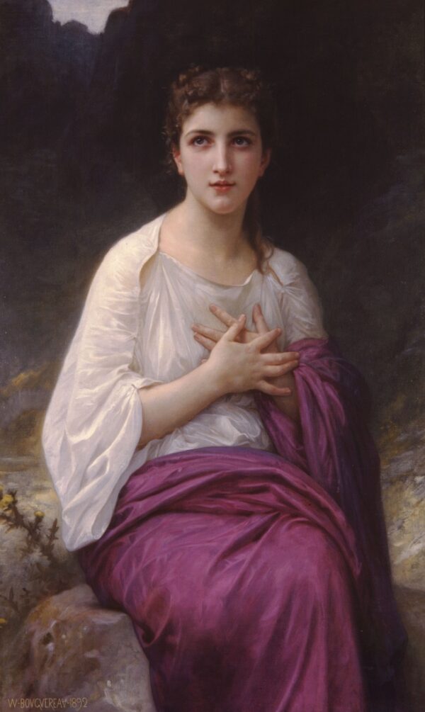 Psyché. Toile d'Adolphe Bouguereau (1825-1905)