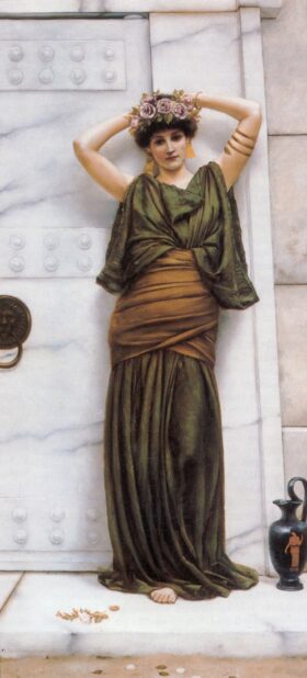 Ianthe. Lienzo de Godward (1861-1922)