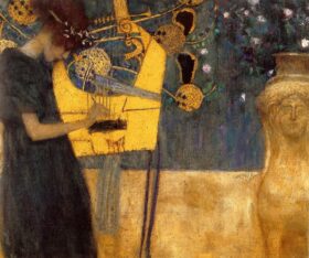 La Música (I). Lienzo de Klimt (1862-1918)