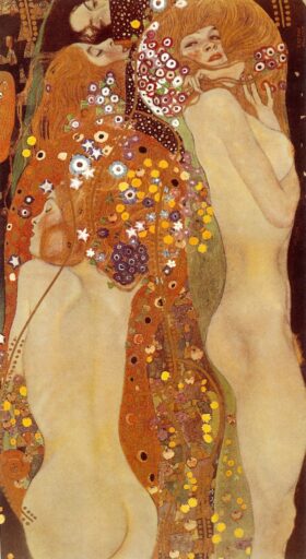 Serpientes de mar. Lienzo de Klimt (1862-1918)