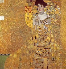 Retrato de Adele Bloch-Bauer. Lienzo de Klimt (1862-1918)