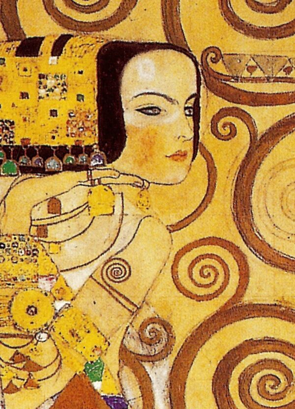 Expecting (fragment). Canvas by Klimt (1862-1918)