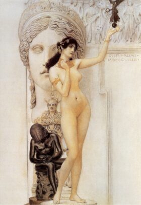 Alegoría de la escultura. Lienzo de Klimt (1862-1918)