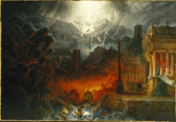 The edge of Doom. 1836-1838. Canvas by Samuel Colman