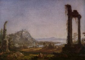 Ruinas romanas, 1847. Lienzo de S.Robinson Gifford