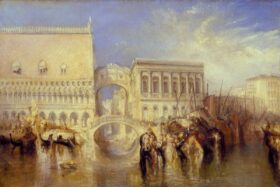 Venecia, el puente de los Suspiros. Lienzo de J.M.William Turner