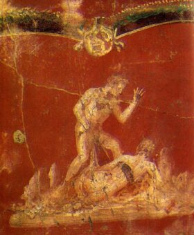 Fresco de Pompeya. La vida sexual