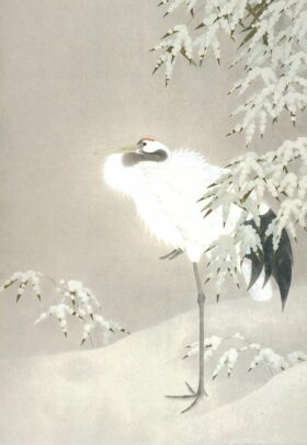 Pájaro. Pintura de Uemura Shoen