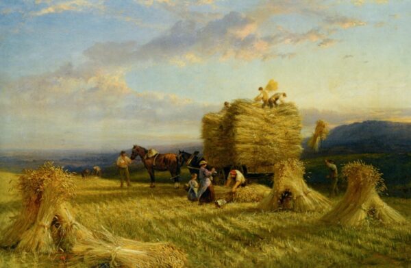 The Last Load, 1865. Canvas by George Cole