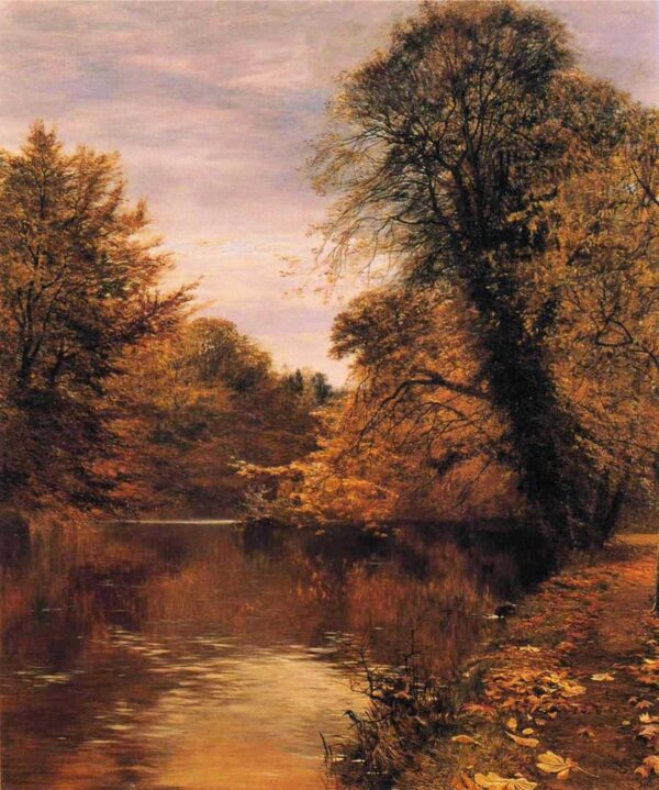 Leaves. Canvas by George Vicat Cole