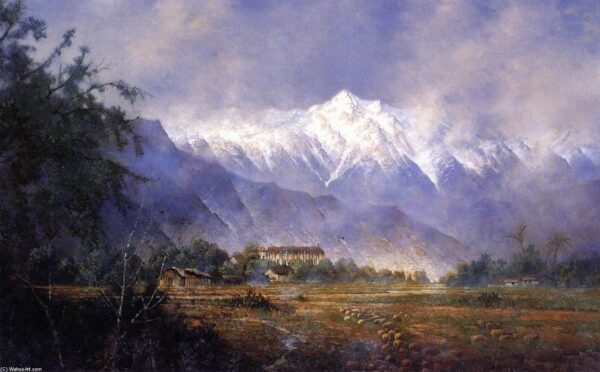 San Gabriel Mission. Canvas by Edwin Deakin