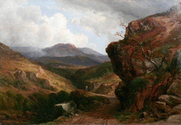 Lion Rock, Cheddar Cliffs, 1868. Toile de John F Tennant