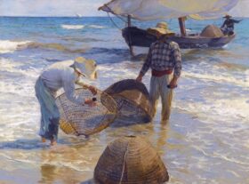 Pescadores. Lienzo de Sorolla (1863 - 1923)