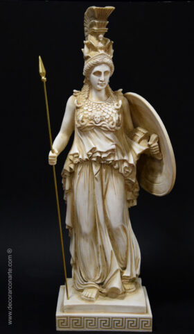 Escultura de la diosa Atenea. 70 cm.