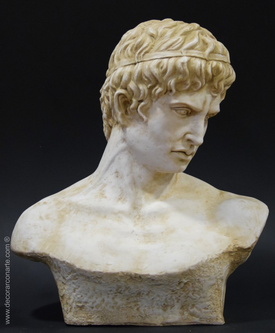 Hermes Bust - molded marble. 49x24x55cm - Decorar con Arte