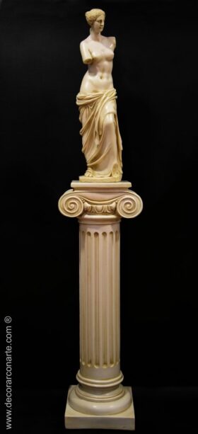 Conjunto pedestal con Venus de Milo