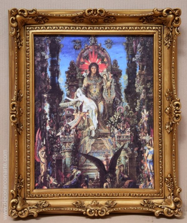 Painting by Moreau. Jupiter and Semele. 63x52cm