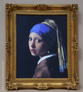 Cuadro de Vermeer. Joven de la perla. 63x52cm