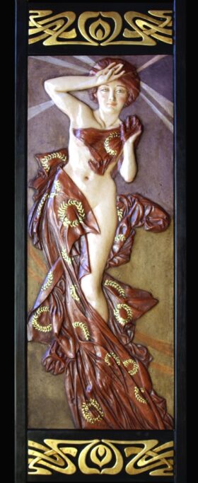 Estrella de la Mañana. ( Marco de oro) (108x38,5cm)