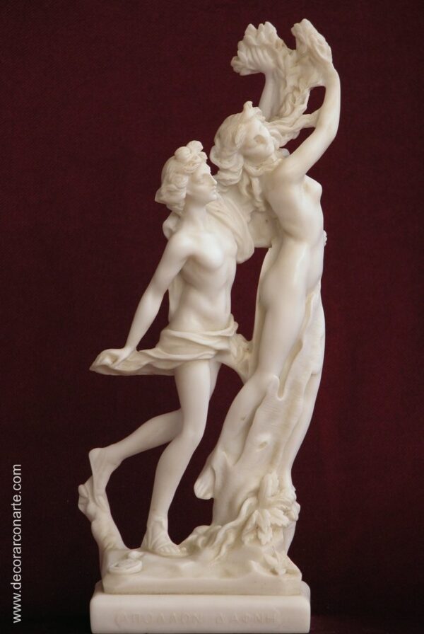 Figur von Apollo und Daphne. 28cm