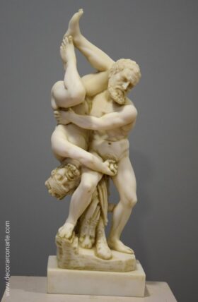 Hércules y Diomedes. Altura: 45 cm.