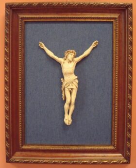 Cristo con corona de espinas. (43X33 cm)