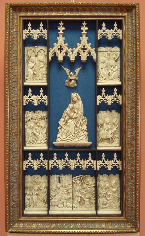 Madonna vom Prado. (106 x 62 cm.)