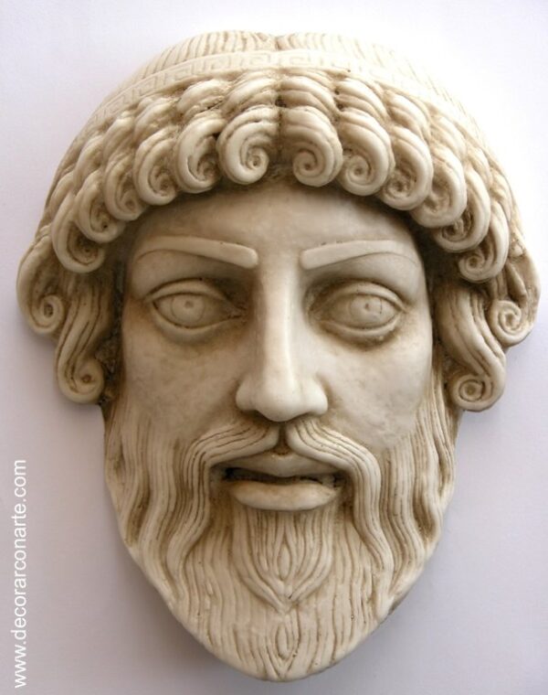 Masque Zeus. 19 cm.