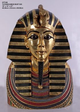 Mascara Tutankhamon. 48 x 25 x 68 cm.