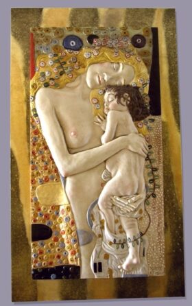 Bajorrelieve. Maternidad de Klimt. 100x58cm