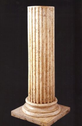 Columna con Fuste Jónico. 110x43x43cm