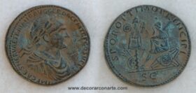 Moneda romana del emperador Nerva. 14. Ø: 35mm