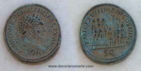 Moneda romana de Caracalla. 21. Ø: 35mm