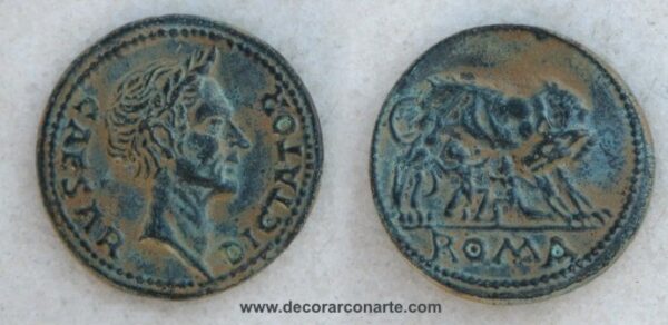 Roman coin of Julius Caesar. 06. Ø: 35mm