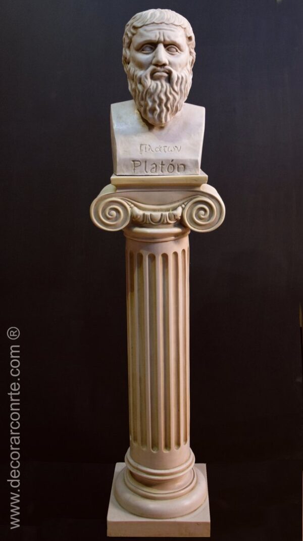 Bust of Plato with column