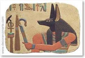 Relieve de Anubis. 30 x 42 cm.