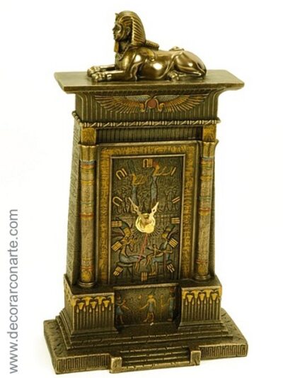 Horloge avec sphinx égyptien. 24 cm