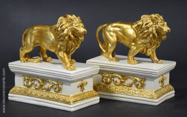 Lions Buchstützen. 2 Einheiten. 17x14x9cm