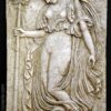 Bajorrelieve Ménade danzante- izquierda Bas-relief Dancing Maenad- left