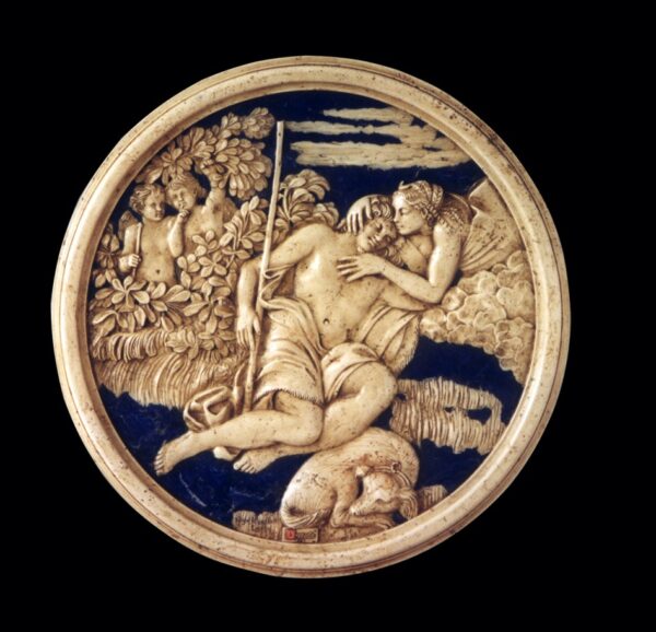 Bajorrelieve "Diana y Endimion" Relief "Diana and Endymion".