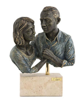 Figura de bronce. Nostalgia 22x13x31cm