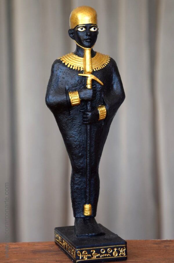 Figure de Ptah, Dieu de la création. 22cm