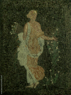 Mosaico. Diosa flora. 100 x75 cm